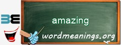 WordMeaning blackboard for amazing